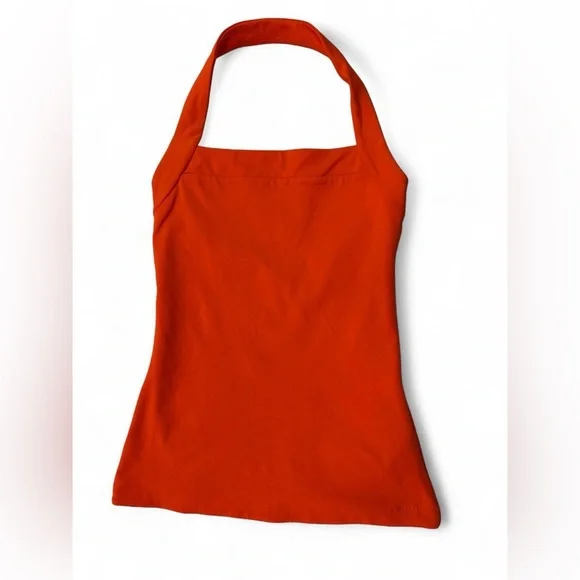 Aritzia Babaton Contour Harmonize Halter Top - Orange Square Neck - Picture 3 of 14